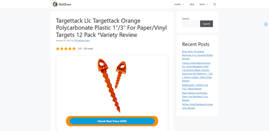 TargetTack® is Grateful for the In-Depth Reviews from The Gun Zone