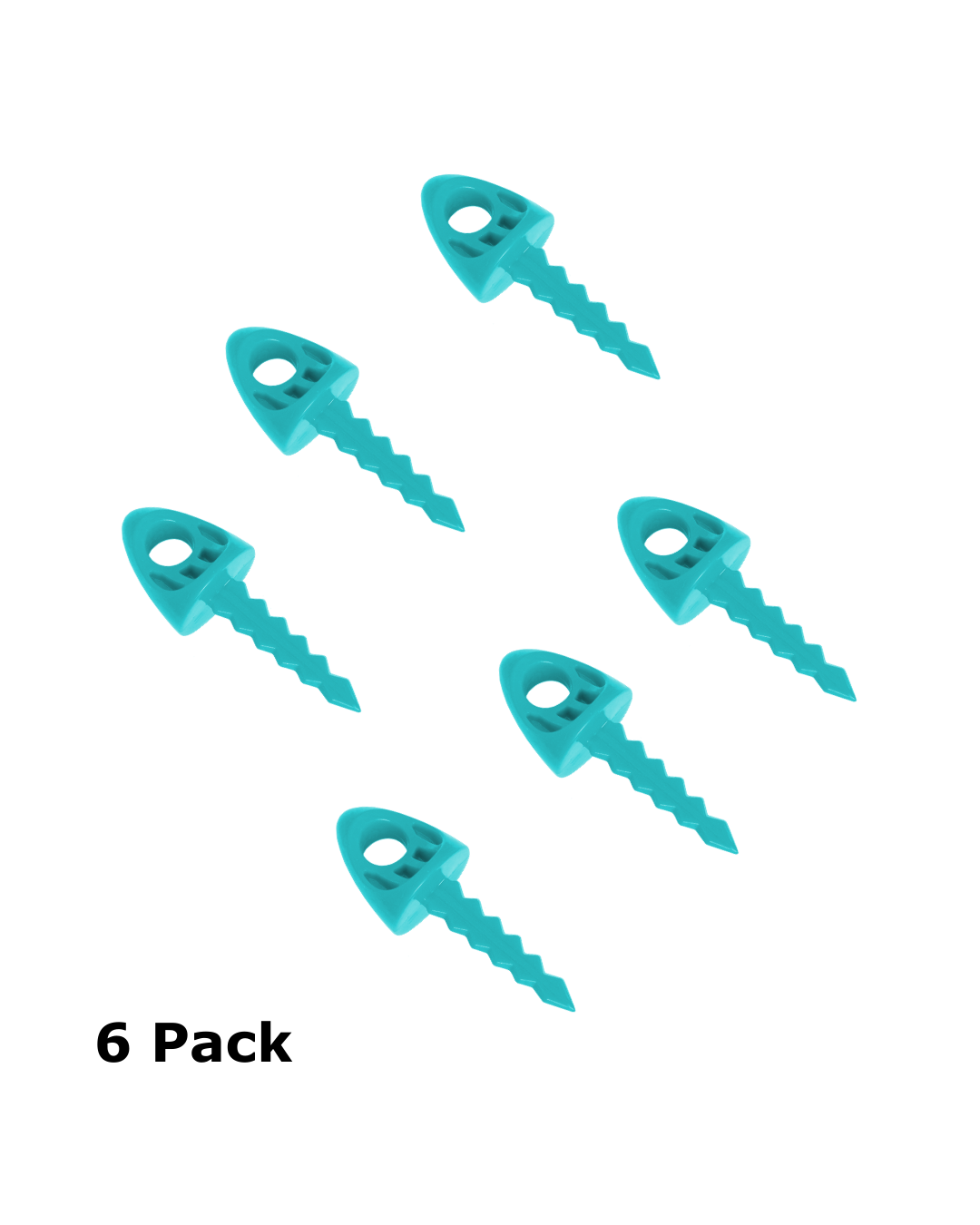 1-Inch 6-Pack of TargetTacks® Teal