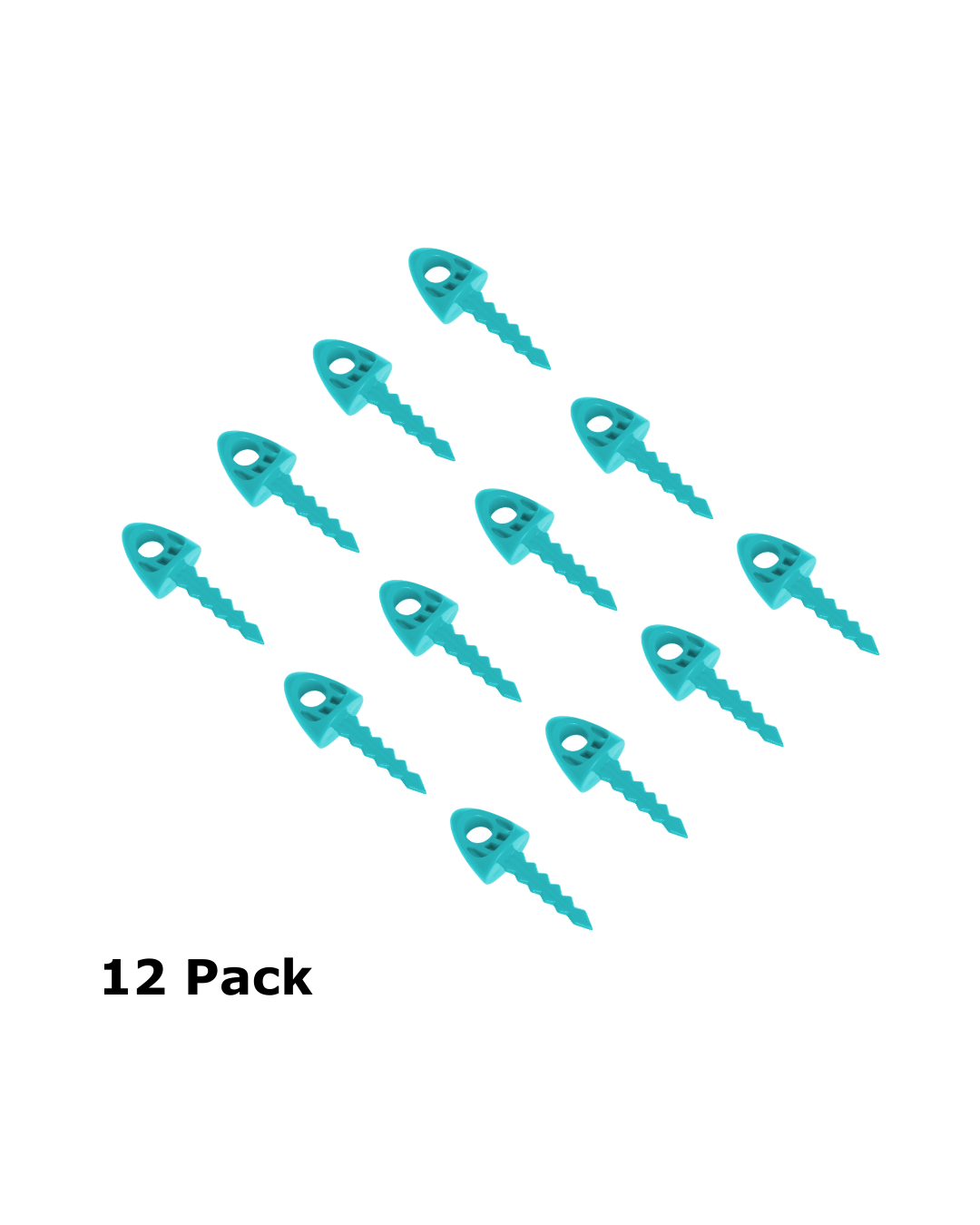 1-Inch 12-Pack of TargetTacks® Teal