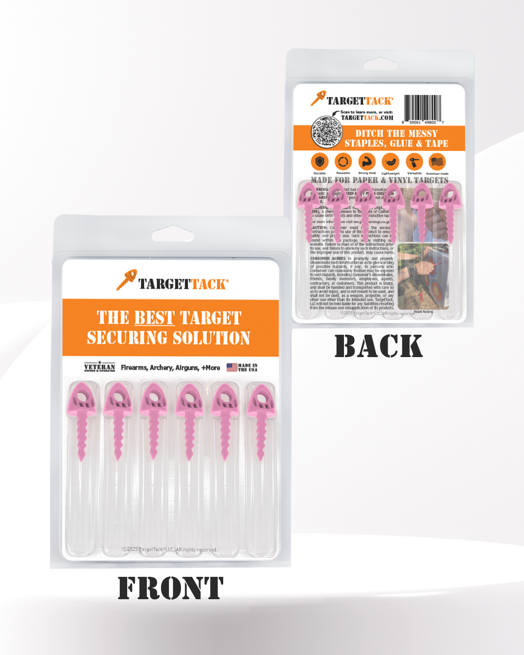 1-Inch 12-Pack of TargetTacks® Pink