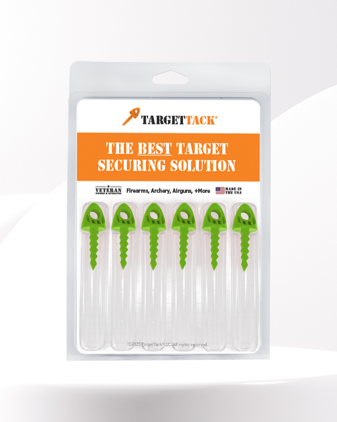 1-Inch 12-Pack of TargetTacks® Lime Green