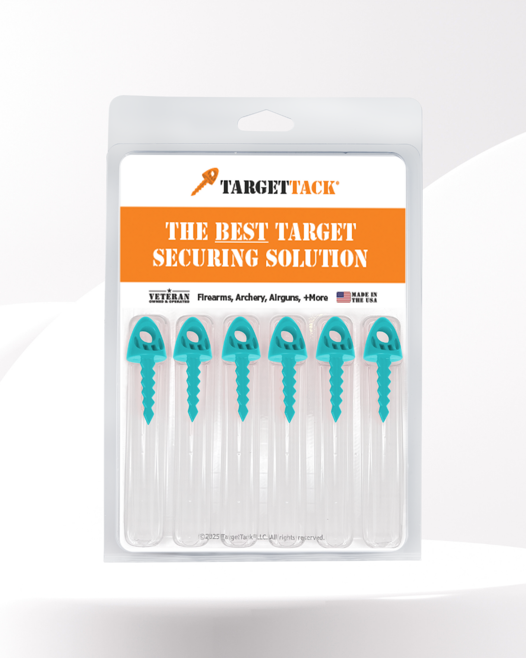 1-Inch 12-Pack of TargetTacks® Teal