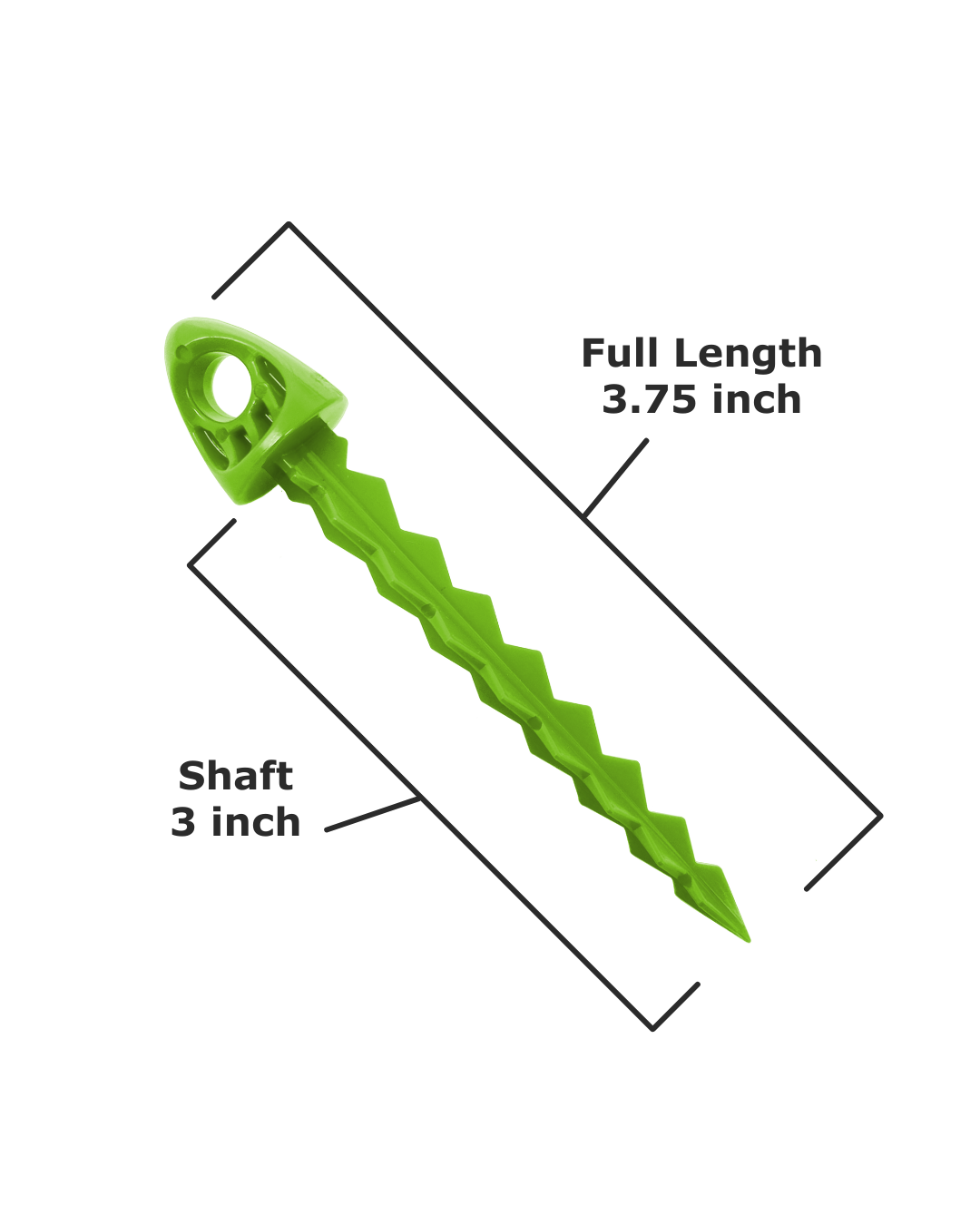 3-Inch 6-Pack of TargetTacks® Lime Green