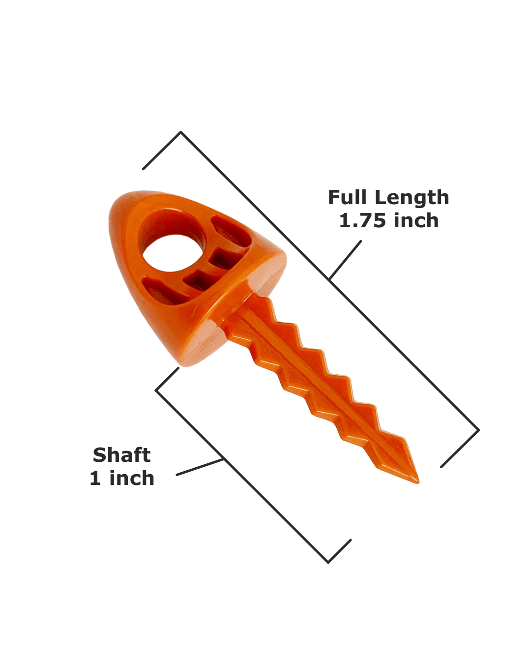 25 1-Inch Loose Bulk of TargetTacks® Original Orange