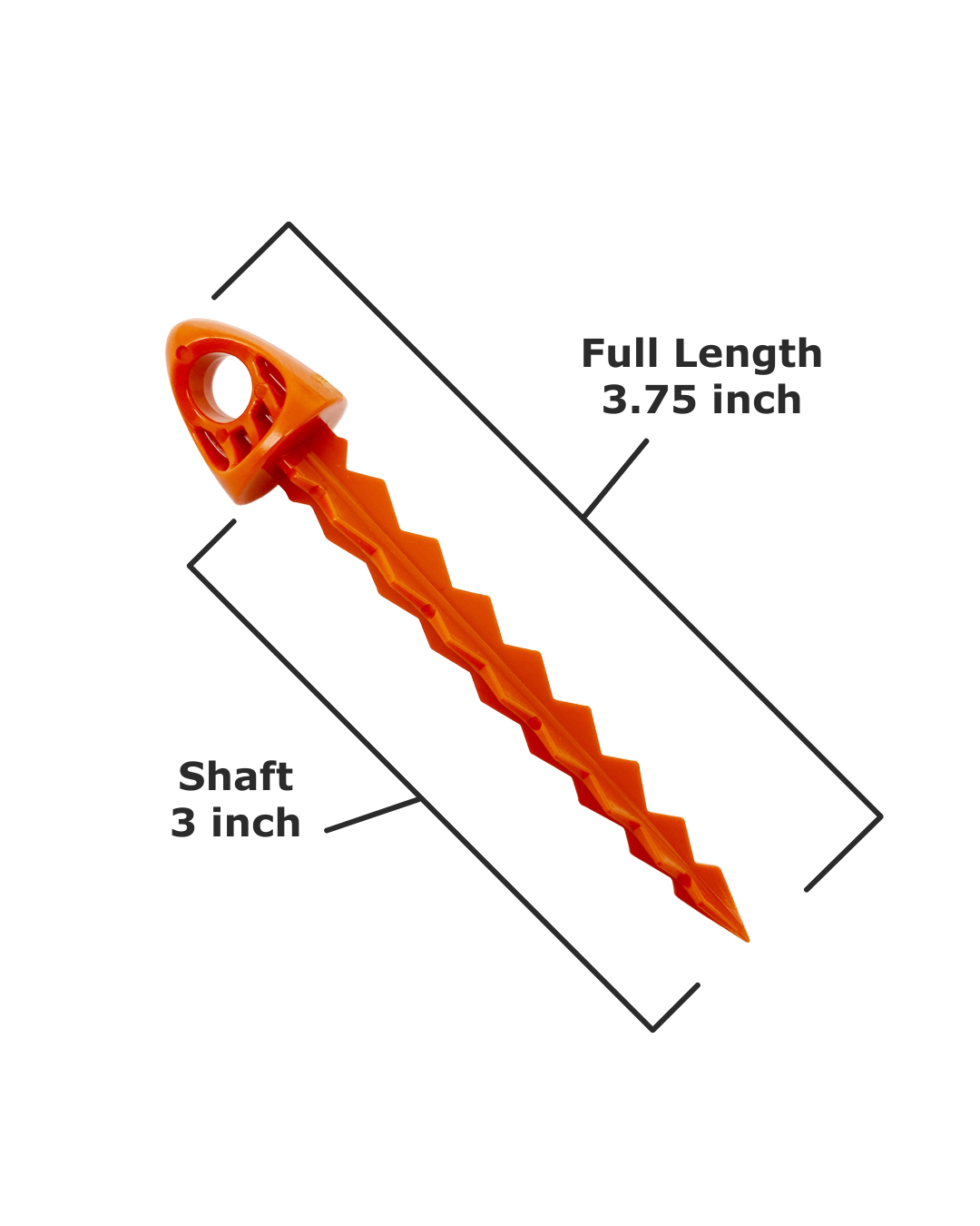 25 3-Inch Loose Bulk of TargetTacks® Original Orange