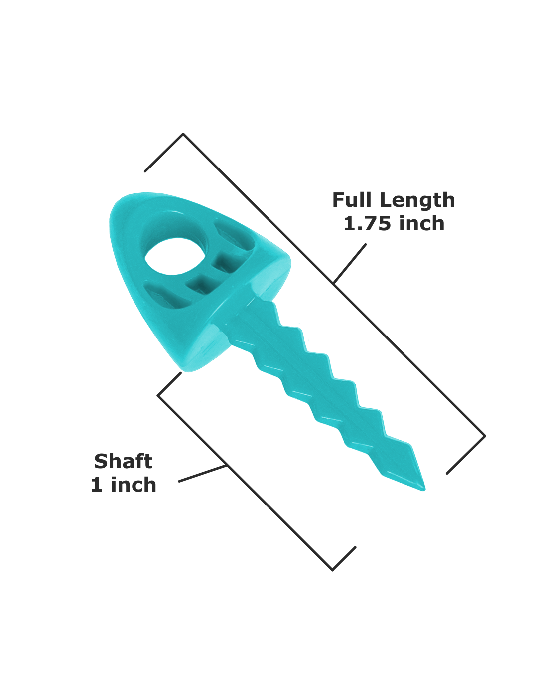 50 1-Inch Loose Bulk of TargetTacks® Teal