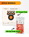 Precision Rifle Practice 10 Target Pack + TargetTack® 100 Qty 1-Inch Bulk Pouch Bundle