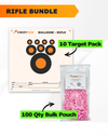 Precision Rifle Practice 10 Target Pack + TargetTack® 100 Qty 1-Inch Bulk Pouch Bundle