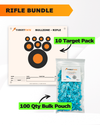 Precision Rifle Practice 10 Target Pack + TargetTack® 100 Qty 1-Inch Bulk Pouch Bundle