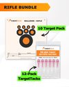 Precision Rifle Practice Target 10-Pack + 1-Inch TargetTack® 12-Pack Bundle