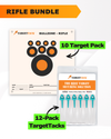 Precision Rifle Practice Target 10-Pack + 1-Inch TargetTack® 12-Pack Bundle