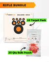 Precision Rifle Practice 10 Target Pack + TargetTack® 25 Qty 1-Inch Bulk Pouch Bundle