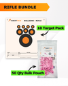 Precision Rifle Practice 10 Target Pack + TargetTack® 50 Qty 1-Inch Bulk Pouch Bundle