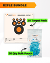 Precision Rifle Practice 10 Target Pack + TargetTack® 50 Qty 1-Inch Bulk Pouch Bundle