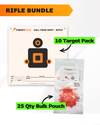 Precision Rifle Practice 10 Target Pack + TargetTack® 25 Qty 1-Inch Bulk Pouch Bundle