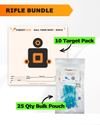 Precision Rifle Practice 10 Target Pack + TargetTack® 25 Qty 1-Inch Bulk Pouch Bundle