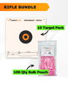 Precision Rifle Practice 10 Target Pack + TargetTack® 100 Qty 1-Inch Bulk Pouch Bundle