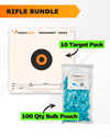 Precision Rifle Practice 10 Target Pack + TargetTack® 100 Qty 1-Inch Bulk Pouch Bundle