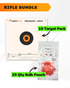Precision Rifle Practice 10 Target Pack + TargetTack® 25 Qty 1-Inch Bulk Pouch Bundle