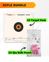 Precision Rifle Practice 10 Target Pack + TargetTack® 25 Qty 1-Inch Bulk Pouch Bundle