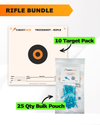 Precision Rifle Practice 10 Target Pack + TargetTack® 25 Qty 1-Inch Bulk Pouch Bundle
