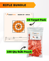 Precision Rifle Practice 10 Target Pack + TargetTack® 100 Qty 1-Inch Bulk Pouch Bundle