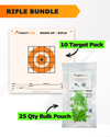 Precision Rifle Practice 10 Target Pack + TargetTack® 25 Qty 1-Inch Bulk Pouch Bundle