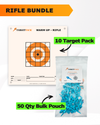 Precision Rifle Practice 10 Target Pack + TargetTack® 50 Qty 1-Inch Bulk Pouch Bundle
